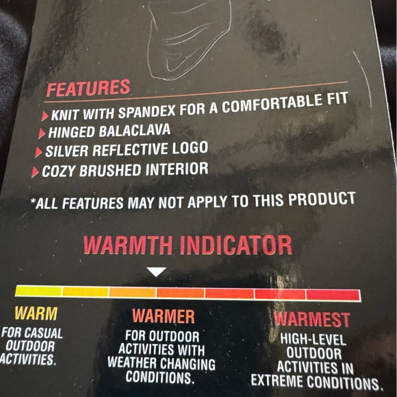 ZeroXposur Black Athletic face mask/shield-one size fits most! Zoom in for deets - Picture 7 of 12